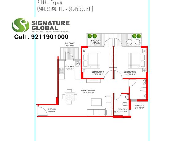 Signaturegrandiva.com2-BHK-Type-A