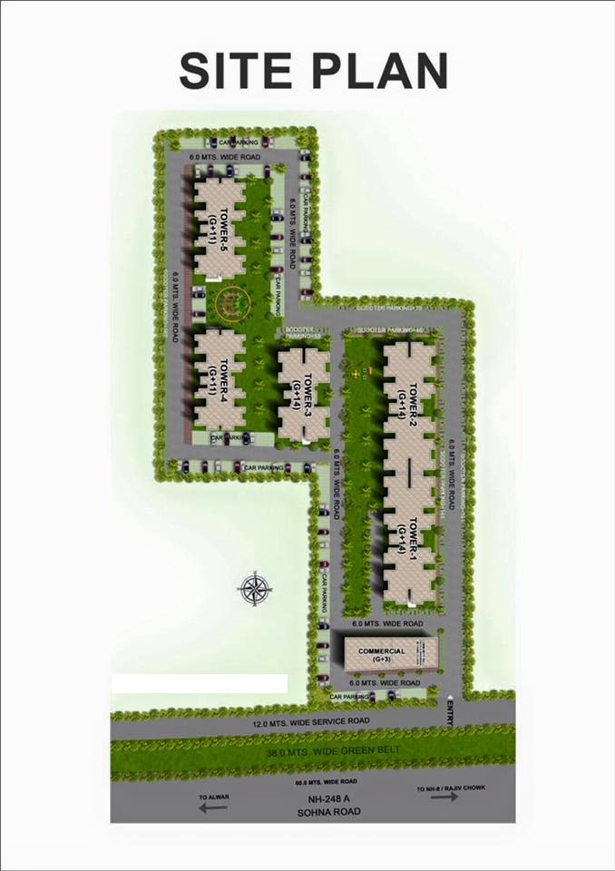 tulsiani easy in homes 2BHK site plan