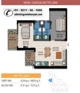 Floor plan of agrante kavyam