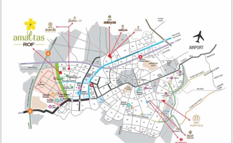 rof amaltas sector 92 location map
