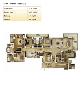 5bhk family + terrace