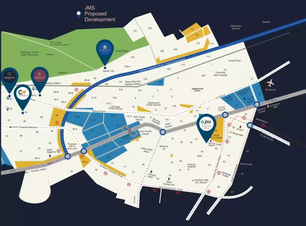 JMS The Nation Location Map
