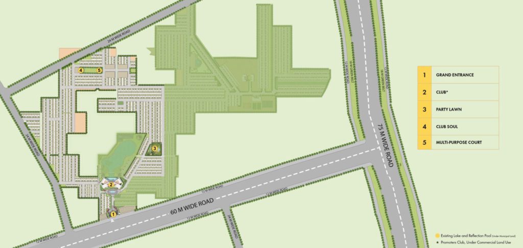 SITE PLAN OF M3M Soulitude sector 89