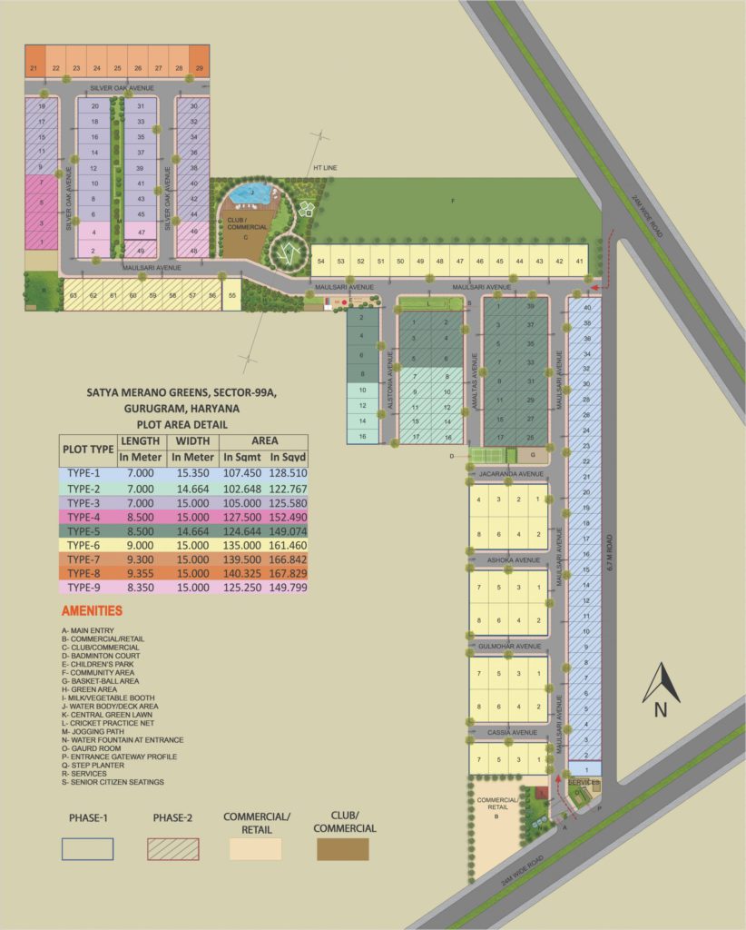 Satya Merano Greens Site Plan