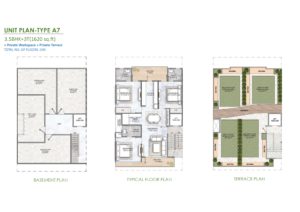 m3m soulitude justplancoin Common floor plan type A7 1620 Sqft