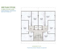 m3m soulitude justplancoin basemant floor plan type B2 1351 Sqft