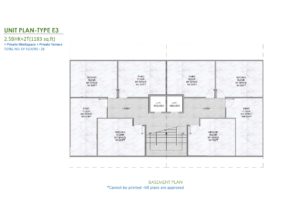 m3m soulitude justplancoin basemant floor plan type E3 1183 Sqft
