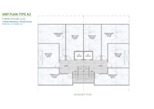 m3m soulitude justplancoin basement plan type A3 1365 Sqft