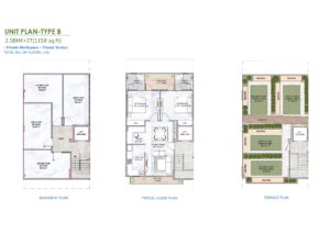 m3m soulitude justplancoin common floor plan type B 1158 Sqft