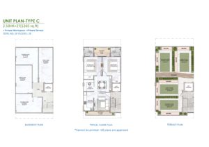 m3m soulitude justplancoin common floor plan type C 1265 Sqft