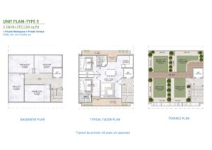 m3m soulitude justplancoin common floor plan type E 1119 Sqft