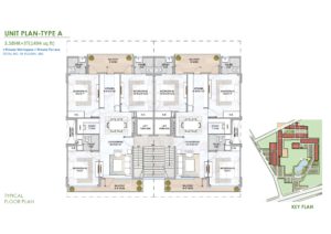m3m soulitude justplancoin floor plan type A 1494 sqft