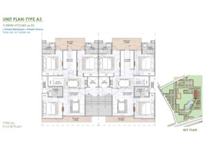 m3m soulitude justplancoin floor plan type A3 1365 Sqft
