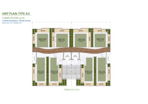 m3m soulitude justplancoin terrace plan type A3 1365 Sqft