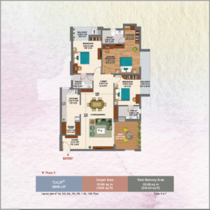 Ashiana Amarah 3BHK+3T