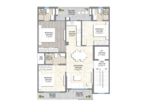 Type B Floor Plan signature global city 79b