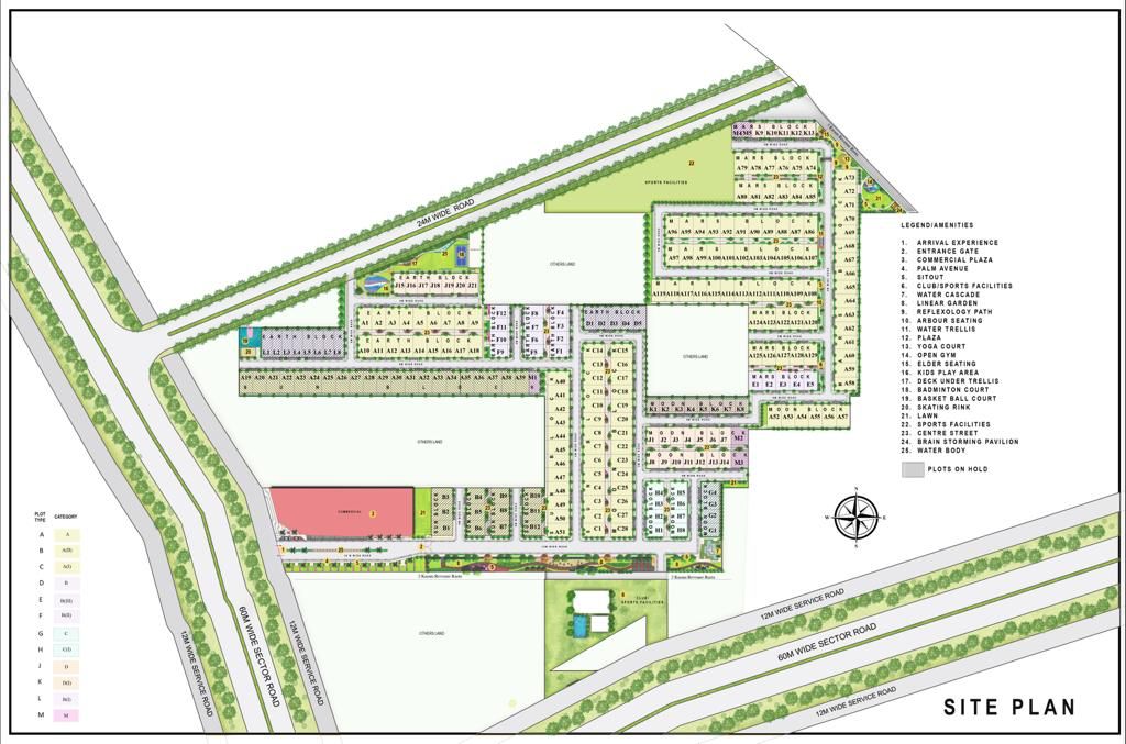 Site Plan of Signature Global City 93