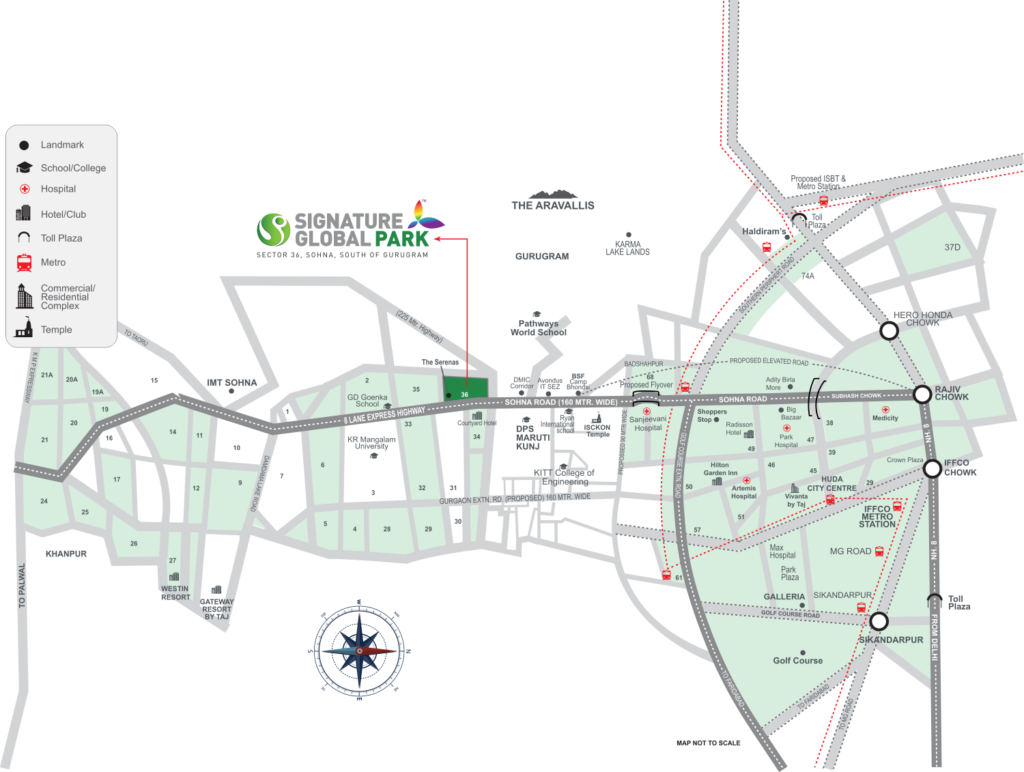 Location Map signature global park1