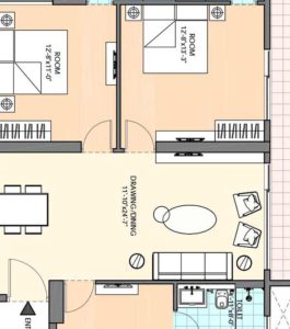 m3m skycity floor plan 3bhk