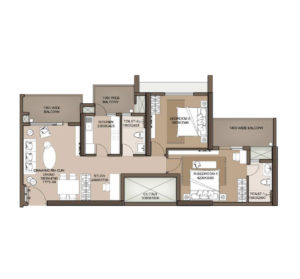 M3M Heights floor plan
