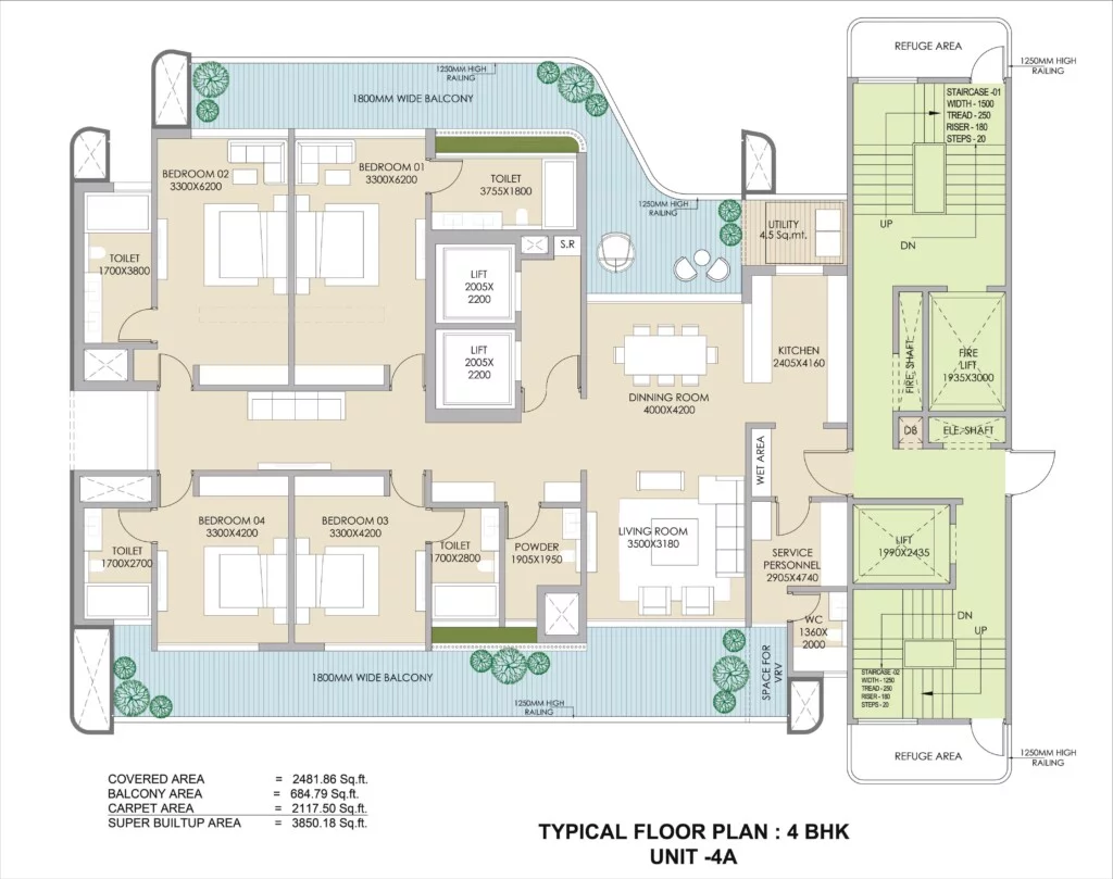 Ganga Nandaka 4Bhk