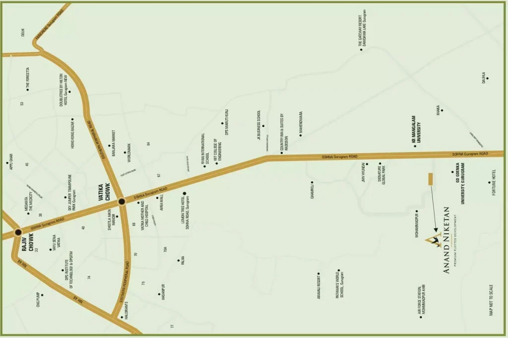 Aanand-Niketan-Location-Map