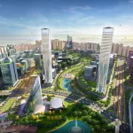 A Smart city in which Hotels, Towers, office spaces of Global City Gurgaon