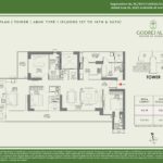 Godrej Alira floor plan 4 bhk type 1 3082 Sqft