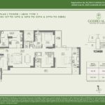 Godrej Alira floor plan 4 bhk type 3 3167 Sqft