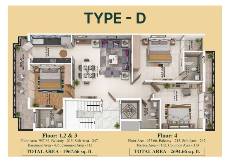 ROF PRAVASA floor plan type d
