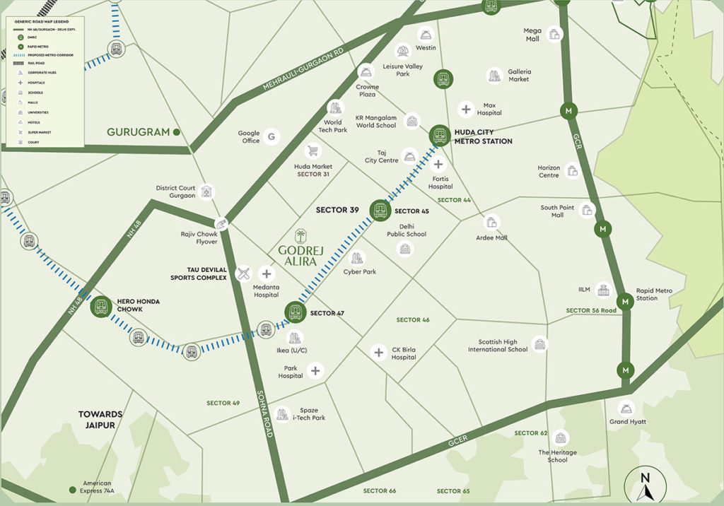 godrej alira-location-map