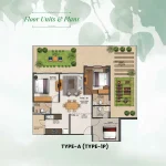 jms Silver living floor plan type - A type - 1P