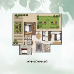 jms Silver living floor plan type E type 2P