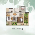jms Silver living floor plan type c type 1AP