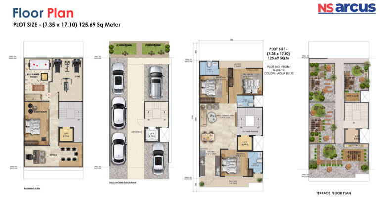 avanisignaturefloorsjustplancoin-150 sqyd floor plan