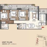 sarvam floor plan - 3bhk - 1828 sqft
