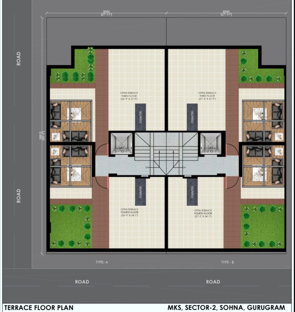 trehan luxury floors sector 2 mks county terrace plan