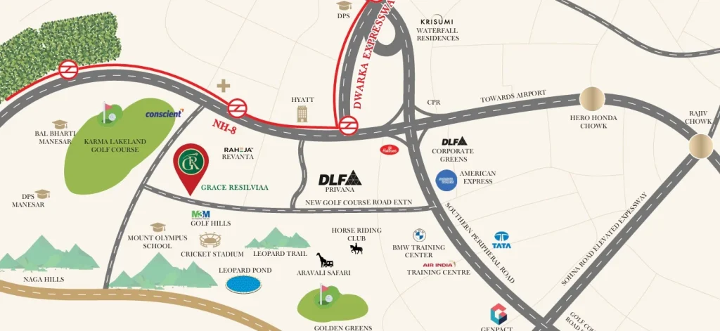 grace-resilviaa-ddjay-affordable-floors-sector-78-gurgaon-location-mapjustplan