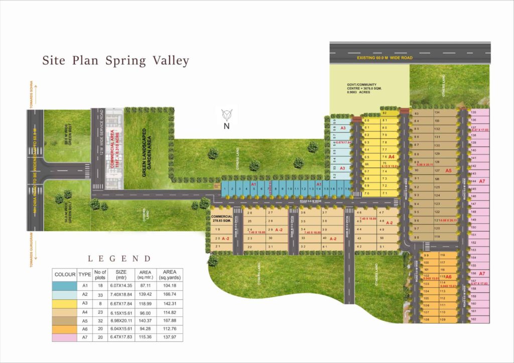 trehan floors sector 35 pyramid spring valley master plan