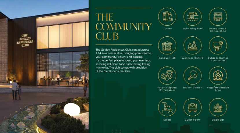 The Golden Residences Brochure club house