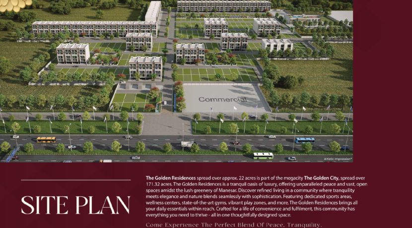 The Golden Residences Brochure site plan