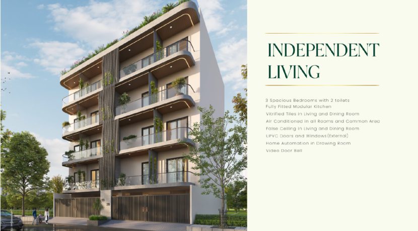 The Golden Residences type E exterior building layout