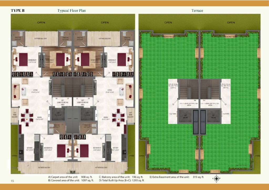 The Golden Residences type b floor plan justplancoin