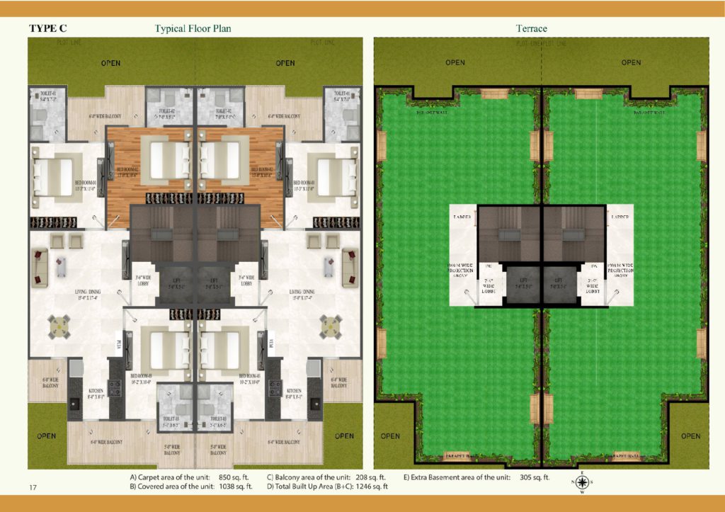 The Golden Residences type c floor plan justplancoin