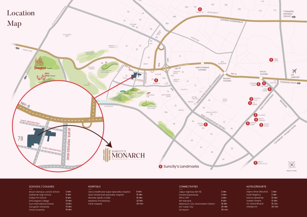 suncity monarch justplancoin location map