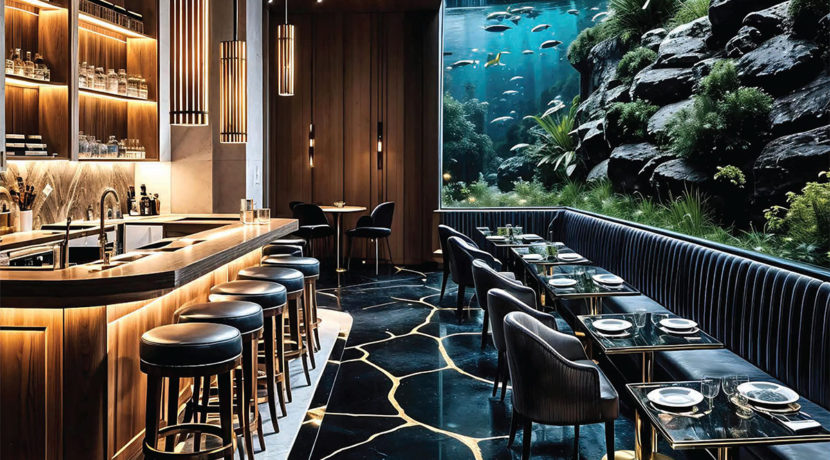 trump residences sector 69 aquarium bar