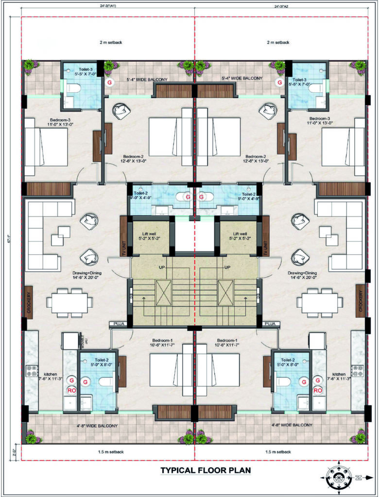 Pitrachaya Dev Luxury Floors sector 70 justplancoin floor plan 179 sqyd