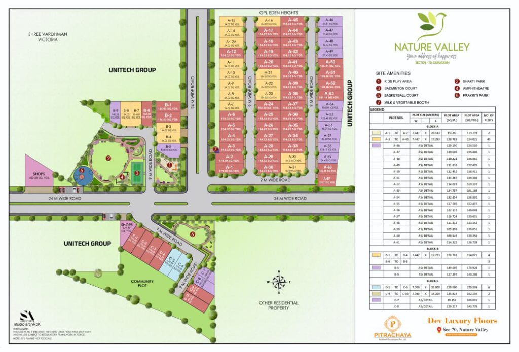 Pitrachaya Dev Luxury Floors sector 70 nature valley justplancoin master plan