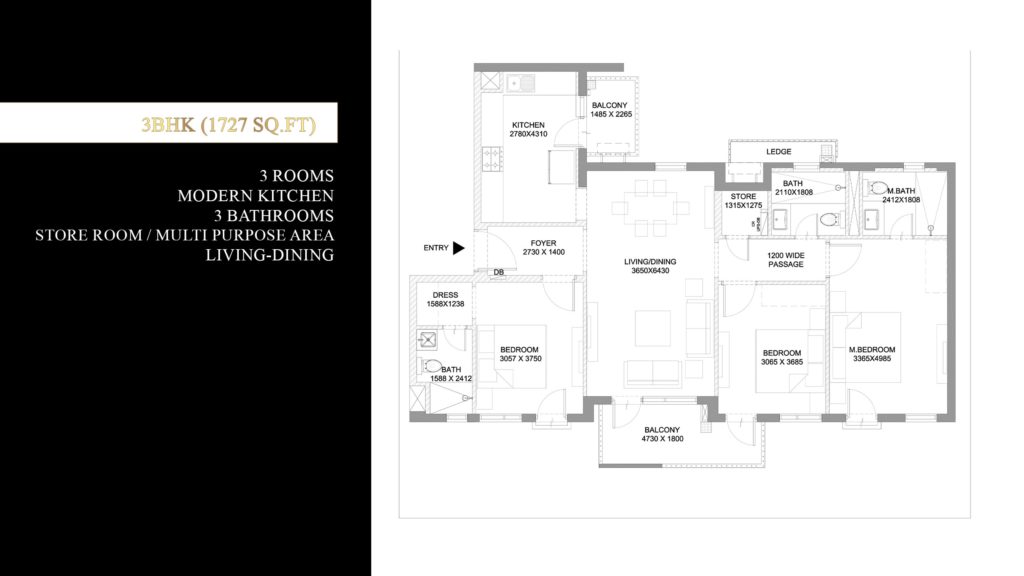 ireo corridors sector 67 gurgaon justplancoin 3 bhk 1727 sqft