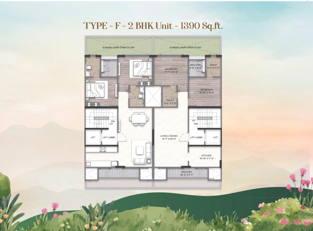 paras florett sector 59 gurgaon justplancoin 2bhk 1390 sqft